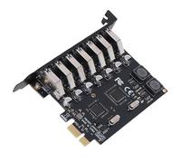 Sxhlseller Adaptador de Controlador de Concentrador PCI Express a USB para Transferencia de Alta Velocidad en 10 de 32 y 64 bits
