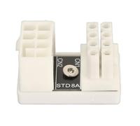 Sxhlseller Adaptador de Fuente de Alimentación para Tarjeta Gráfica en ángulo de 180 Grados, COMeap, 8 Pines Hembra a 8 Pines Macho para Tarjetas Gráficas de Escritorio (White)