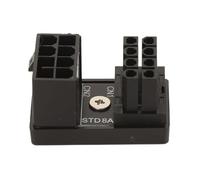 Sxhlseller Adaptador de Fuente de Alimentación para Tarjeta Gráfica en ángulo de 180 Grados, COMeap, 8 Pines Hembra a 8 Pines Macho para Tarjetas Gráficas de Escritorio (Black)