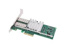 Sxhlseller Adaptador de Tarjeta de Red Ethernet SFP+ Dual de Fibra óptica de 10 Gbps para, Adaptador PCIE para, Tarjeta de Red PCI-E con Chip 82599 para VMware