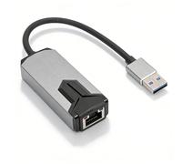 Sxhlseller Adaptador Ethernet 2.5G, Adaptador de Red USB 3.0 a RJ45 con Carcasa de Aleación de Aluminio y Disipación de Calor, para Computadora Portátil, Computadora de Escritorio, OS X