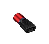 Sxhlseller Adaptador Magnético USB Tipo C, Carga y Transmisión en, Adaptador de Succión Magnético Fuerte, Chip Inteligente, Conveniente y Portátil (Rojo)