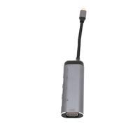 Sxhlseller Adaptador Multipuerto de Concentrador Tipo C 6 en 1 para Salida de Video 4K HD, Adaptador de Transferencia Rápida Tipo C a VGA para Teléfono Móvil, Computadora Portátil, Tableta, Plug and