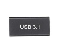 Sxhlseller Adaptador USB 3.1 Hembra a Hembra con Transferencia de Datos de 10 Gbps, Plug and Play, Diseño Portátil Compacto, Conexión Estable de Cabeza Recta, para Extensión y Conversión de