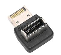 Sxhlseller Adaptador Usb3.1 Tipo E, Codo De Dirección De 90 Grados, Divisor De Cabecera USB, Adaptador De Panel Frontal USB con Usb3.1 O 3.2 Estable De Velocidad Completa, para Placa Base De (PH74B)