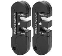 Sxhlseller Afilador de Cuchillos de Bolsillo, Afilador de Cuchillos Portátil con Varilla de Diamante para Exteriores, Camping, Senderismo, 2 uds. En Forma Rectangular Redonda