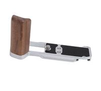 Sxhlseller Agarre de Cámara Ergonómica para X M5 - Aleación de Aluminio y Madera, Diseño de Acceso sin Obstáculos, Arca Compatible con (Silver)