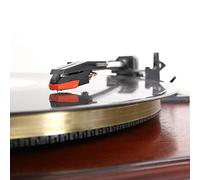 Sxhlseller Agujas para Tocadiscos Agujas de Repuesto Duraderas para Tocadiscos Mejoran el Sonido para los Amantes de la Música Crosley, GPO, TechPlay, Paquete de 4 (rojo)