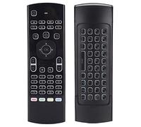 Sxhlseller Air Fly Mouse Keyboard, Control Remoto Inalámbrico Retroiluminado, para Android TV Box PC Laptop HTPC Tablet Smart TV, Business PPT Presentations, Projector