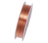 Sxhlseller Alambre de Cobre Duradero para Manualidades, Alambre para Cuentas de Joyería de 0,8mm para Hacer Pulseras DIY, 3 Colores, Aplicable para Entusiastas de la Joyería DIY (0,8 mm)