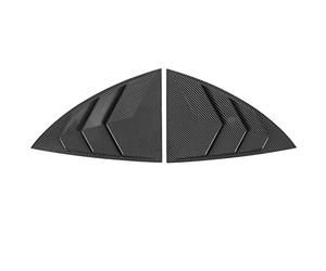 Sxhlseller Alerón de Ventana Lateral para Modelo Y 2021-2023, Cubierta de Sombra Divisora Triangular de Fibra de Carbono, Juego de Molduras ABS para Mejorar el Estilo Deportivo Y la Apariencia