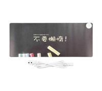 Sxhlseller Alfombrilla de Escritorio Cálida de 80X33CM, Alfombrilla de Escritorio de Calefacción Grande de Cuero PU Plegable con 3 Niveles Ajustables, Sincronización de Soporte, Impermeable