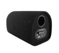 Sxhlseller Altavoz de Graves Potente para Coche, Amplificador de Sonido de Graves para Modificación de Audio, Apto para Entusiastas del Automóvil, Cuero Negro, 16,9x9,8x9,4 Pulgadas