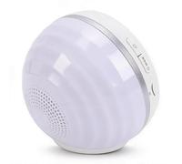 Sxhlseller Altavoz de Inducción Inalámbrico con Bluetooth 5.3, Caja de Sonido Estéreo HiFi de 2000 MAh con Luz de Ritmo RGB, Estación de Acoplamiento Portátil ABS para Tableta con Teléfono (White)