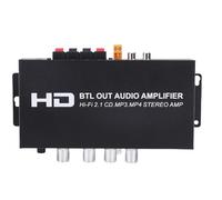 Sxhlseller Amplificador de Potencia Estéreo, Control de Ecualizador, Receptor de Sonido de Doble Canal, Amplificador Estéreo de Alta Fidelidad, Compatible con Entrada Auxiliar HDMI para (Enchufe de