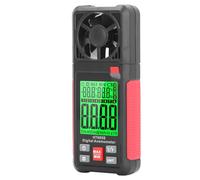 Sxhlseller Anemómetro Digital de Alta Precisión, Pantalla LCD de 2,26 Pulgadas, Probador Térmico de Velocidad de Flujo de Aire Portátil para Navegación, Surf para Entusiastas del Aire Libre