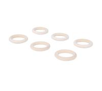 Sxhlseller Anillo Artesanal de Madera, Superficie Lisa de 50 Mm, 100 Piezas, Anillos de Madera sin Terminar para Fabricación de Joyas