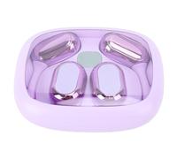 Sxhlseller Auriculares de Traducción Auriculares Inalámbricos de 140 Idiomas de Alta Precisión para Reuniones de Negocios ABS (Purple)