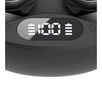 Sxhlseller Auriculares Inalámbricos Bluetooth, Pantalla Digital con Bloqueo de Ruido, Auriculares para Dormir con Configuración Maestra Dual y Carga Rápida Tipo C, para Comodidad Al Dormir de Lado y