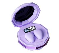 Sxhlseller Auriculares para Dormir Impermeables IPX6 con Pantalla LED |Cancelación de Ruido Bluetooth 5.4 para Personas Que Duermen de Lado y Gimnasio (Purple)