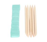 Sxhlseller Barra de Arcilla para Limpieza de Relojes, Kit de Herramientas de Masilla Adhesiva para Movimiento de Relojes para Esfera y Eliminación de Polvo con 5 Palos de Madera