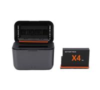 Sxhlseller Batería de Repuesto de 2050 MAh para X4 Air |Estuche de Carga con Ranura Dual Tipo C con Almacenamiento, Concentrador Portátil de Seguridad Inteligente