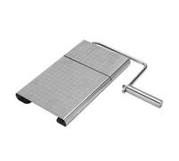 Sxhlseller Bloque Cortador de Queso de Acero Inoxidable |6 Cables de Repuesto, Tabla de Cortar con Báscula para Mantequilla, Cocina