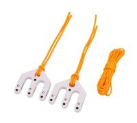 Sxhlseller Bloque y Aparejos de Nailon Portátiles | de Elevación de Polea Liviano para Levantamiento de Juegos, Caza Al Aire, Camping con Pasadores de Acero Inoxidable (White)