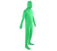 Sxhlseller Body Chromakey Verde para Adultos de 180 Cm, Funda de Cuerpo Entero de Fibra de Leche Elástica Unisex con Cremallera Trasera para Efectos Especiales de Películas y Posproducción de Video