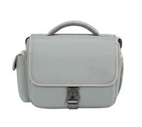 Sxhlseller Bolsa Bandolera Impermeable para Cámara, Partición Desmontable, Acceso Rápido, Funda Compacta Multifuncional para Cámara para Fotógrafos (CN Pequeño Gris (1 2 Lentes))