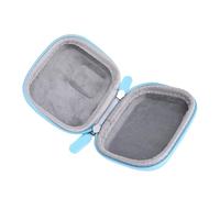 Sxhlseller Bolsa de Almacenamiento de la Cámara, Caja de Protección de Carcasa Dura con Cremallera de 2 Vías para la Acción 5 Pro, Material de Derrame PU y Forro de Vellón para Accesorios (Blue)