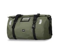 Sxhlseller Bolsa de Lona Impermeable para Motocicleta con Gran Capacidad para Viajeros, Diseño Reflectante para Viajes Nocturnos (Verde Militar, 40 L) (K23516G-40L)