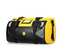 Sxhlseller Bolsa de Lona Impermeable para Motocicleta con Gran Capacidad para Viajeros, Diseño Reflectante para Viajes Nocturnos (Verde Militar, 40 L) (K23516Y-66L)