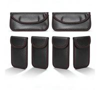 Sxhlseller Bolsas Faraday para Teléfonos y Llaves de Coche, 6 Unidades, Bolsa de Bloqueo de Señal, Protector de Llavero, Protección Antirrobo para Teléfonos y Privacidad Digital