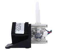 Sxhlseller Bomba Peristáltica de Motor Paso a Paso 42, Bomba de Flujo Grande de Carga Rápida 0-400 Ml/min, de Motor de ángulo Recto de 3 Rodillos con Cubierta de PC Transparente, Tubo de Silicona de