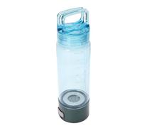 Sxhlseller Botella de Agua de Hidrógeno de 400 Ml, Generador de Agua Rica en Hidrógeno Portátil con Tecnología de Membrana de Iones y Electrólisis de Doble Cámara para Deportes y Viajes (verde+azul)