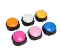 Sxhlseller Botones Parlantes para Perros 30 Segundos Grabables 6 Pack para | Zumbadores de habla para cachorros, grabadoras de sonido personalizadas, reproducción de audio clara, campanas ABS