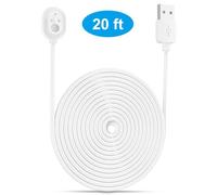 Sxhlseller Cable de Alimentación Magnético Resistente Al Agua Arlo Ultra 4K UHD para Carga Diaria Cable Blanco de 6M/9M (6M)