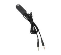 Sxhlseller Cable de Extensión para Auriculares Conector Doble Chapado en Oro de 3,5 Mm, Cable Extensor de Estéreo de 2 M con Control de Volumen y Silenciador de Micrófono con una Tecla, Diseño