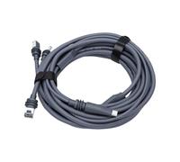 Sxhlseller Cable Ethernet Satelital 2 en 1 de 5 M/16,4 Pies |Datos de 1000 Mbps y Carga de 10 A, Resistente Al Agua IPX4, CC A Tipo C para Acampar en Vehículos Recreativos