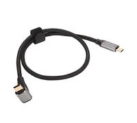 Sxhlseller Cable USB C de 90 Grados para Steam Deck, Cable USB C en ángulo Recto en Forma de L 10 Gbps, Compatible con Dispositivos Tipo C, Cable de Carga Rápida PD100W Compatible con 4K 60 (50cm)