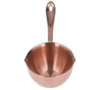 Sxhlseller Cacerola de Acero Inoxidable de 200 Ml con Picos Vertedores |Cacerola para de Chocolate con Leche y Aceite Caliente para Estufa Eléctrica de Gas, Olla para Cocinar en Casa, Sopa y