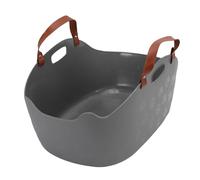 Sxhlseller Caja de Portátil para Gatos con Asa, Bandeja de de Viaje a Prueba de Salpicaduras de Gran Capacidad para Gatos, Contenedor de Plástico Gris de 19,9 X 13,2 X 7,9 Pulgadas con Cuchara (Grey)