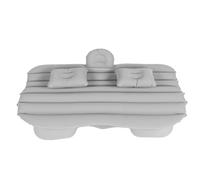 Sxhlseller Cama de Viaje con Colchón Hinchable para Coche |Asiento Trasero Inflable, Cama Inflable con Flocado para Sedán, SUV, Camping, Portátil, 53x33 Pulgadas (Grey)