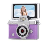 Sxhlseller Cámara con Llavero, Cámara Digital 720P con Pantalla Giratoria de 1,47 Pulgadas, Luz de Relleno LED Incorporada y Giro de 180 Grados, para Grabar Viajes, Regalos de Selfies (Purple)