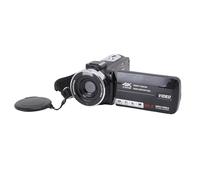 Sxhlseller Cámara de Vídeo 4K con Pantalla Abatible de 270° |Fotos de 80MP y Zoom de 18x, Transmisión WiFi e Interfaz de Zapata, Batería de 1500mAh para Grabación de Viajes Vlogging