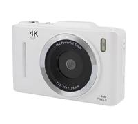 Sxhlseller Cámara Digital 48MP 4K para Fotografía con Zoom Digital de 16x, Pantalla de 2.8 Pulgadas, Cámara de Vlogging de Viajes Compactos de Anti Shake y Autofocus Incorporado (White)