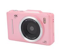 Sxhlseller Cámara Digital 48MP 4K para Fotografía con Zoom Digital de 16x, Pantalla de 2.8 Pulgadas, Cámara de Vlogging de Viajes Compactos de Anti Shake y Autofocus Incorporado (Pink)