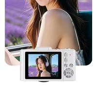 Sxhlseller Cámara Digital 4K para Fotografía, Cámara de Vlogging de Enfoque Automático de 64MP HD para Youtube con PantallaGiro de 2,8 Pulgadas 180 °, Zoom de 18x, AI Anti Shake, Baterías