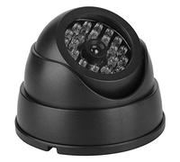 Sxhlseller Cámara Tipo Falsa con 30 LED IR, Monitor de Vigilancia de Seguridad para Interiores y Exteriores con Luz LED Roja Intermitente y Unidad de Carcasa de Plástico ABS